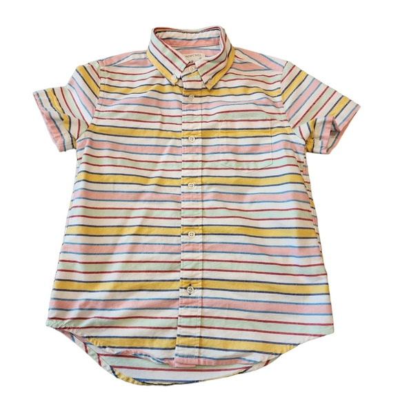 Crewcuts boys striped short sleeve button shirt - Picture 4 of 8